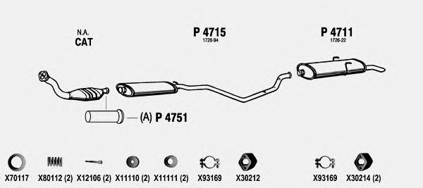 Exhaust System PE115
