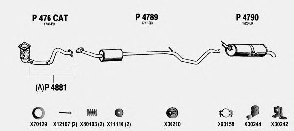 Exhaust System PE408