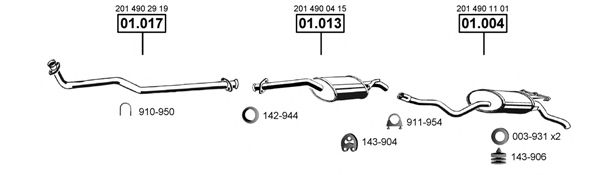 Exhaust System ME011450