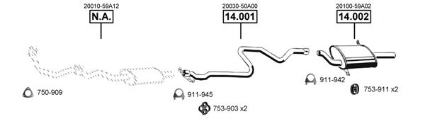 Exhaust System NI142205