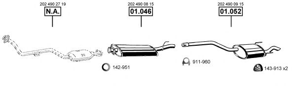 Exhaust System ME010500