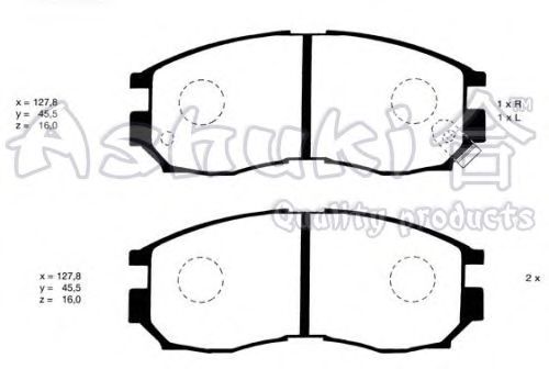 Brake Pad Set, disc brake C003-01