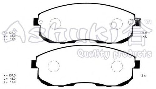 Brake Pad Set, disc brake N009-60