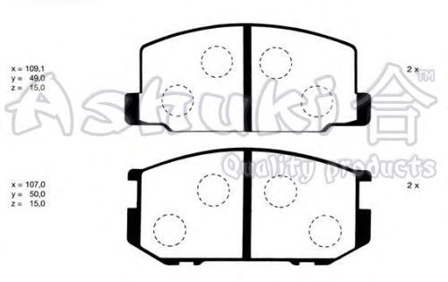 Brake Pad Set, disc brake D093-02