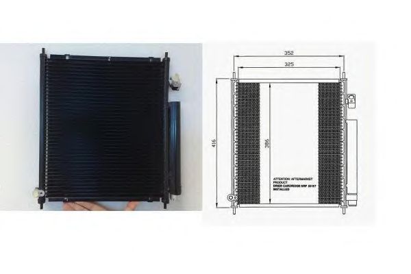 Condensator, airconditioning H559-35