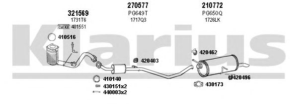 Exhaust System 631016E