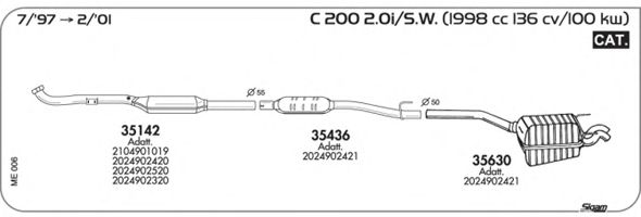 Exhaust System ME006