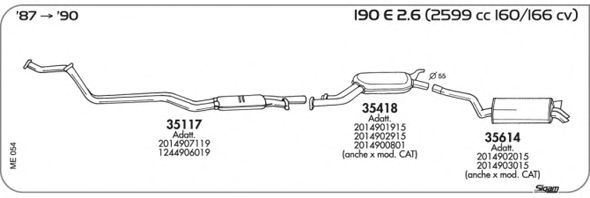 Exhaust System ME054