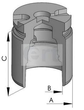 Piston, brake caliper 150758-C