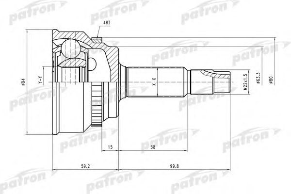 Joint Kit, drive shaft PCV2175