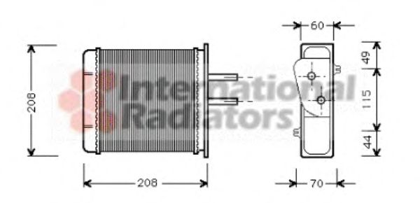 Heat Exchanger, interior heating 17006150