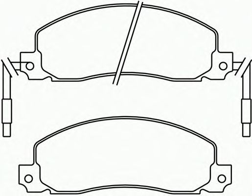 Комплект тормозных колодок, дисковый тормоз P 68 006