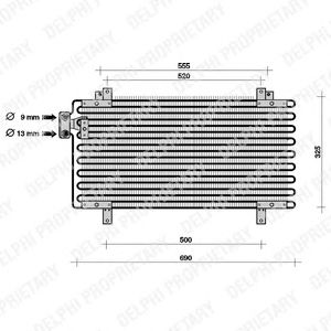 Condensator, airconditioning TSP0225059