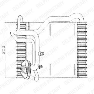 Evaporator, air conditioning TSP0525005
