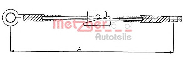 Cable, parking brake 11.5451