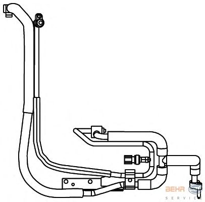 High-/Low Pressure Line, air conditioning 9GS 351 337-621