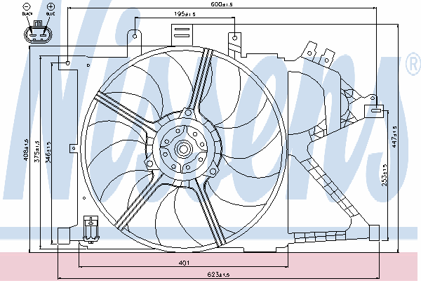 Fan, motor sogutmasi 85195