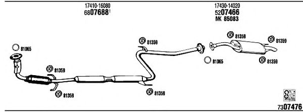Exhaust System TO85823