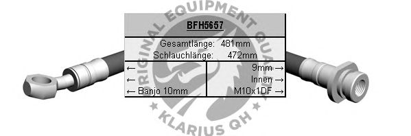 Tubo flexível de travão BFH5657