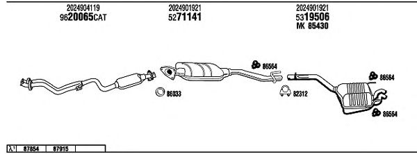 Exhaust System MB22021