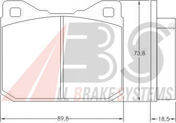 Brake Pad Set, disc brake 36104