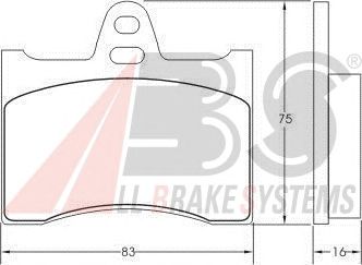 Brake Pad Set, disc brake 36110