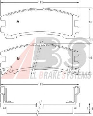 Brake Pad Set, disc brake 36674