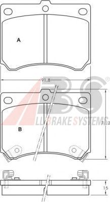Brake Pad Set, disc brake 36727