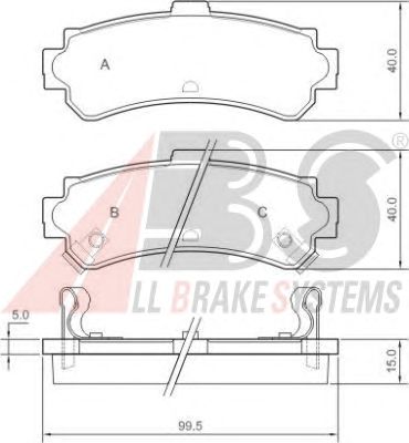 Brake Pad Set, disc brake 36956