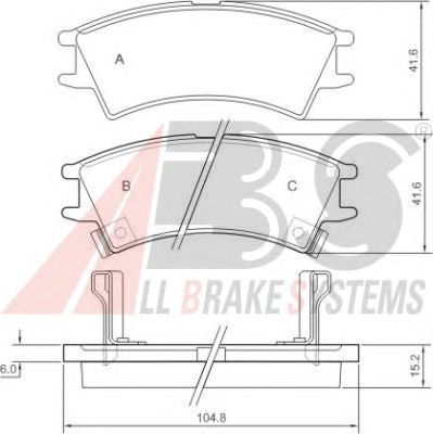 Brake Pad Set, disc brake 37126