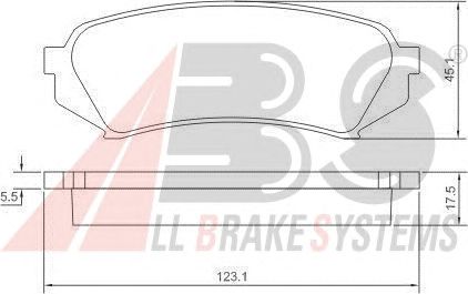Brake Pad Set, disc brake 37226