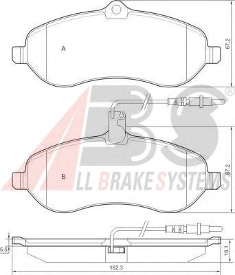 Brake Pad Set, disc brake 37589