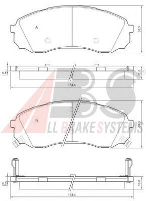 Brake Pad Set, disc brake 37618