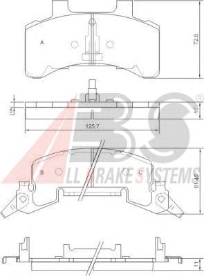 Brake Pad Set, disc brake 38289