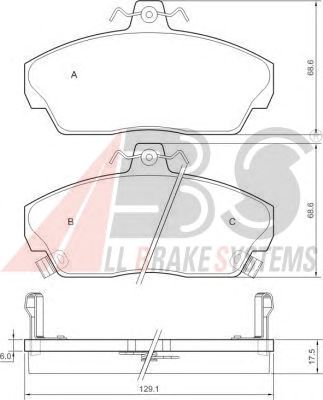 Brake Pad Set, disc brake P 28 020