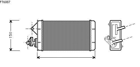 Heat Exchanger, interior heating FT6087