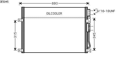 Condensator, airconditioning JE5045