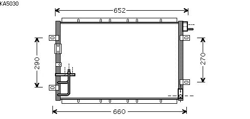 Condensator, airconditioning KA5030