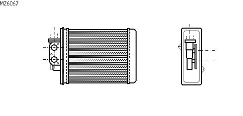 Heat Exchanger, interior heating MZ6067