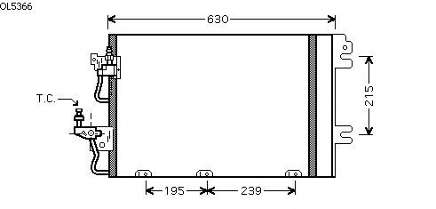 Condenser, air conditioning OL5366