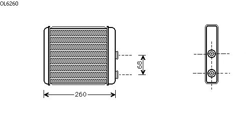 Heat Exchanger, interior heating OL6260