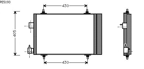 Condensator, airconditioning PE5193