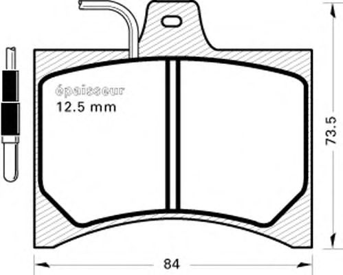 Brake Pad Set, disc brake 123