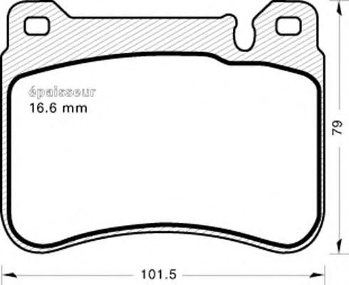 Brake Pad Set, disc brake 853