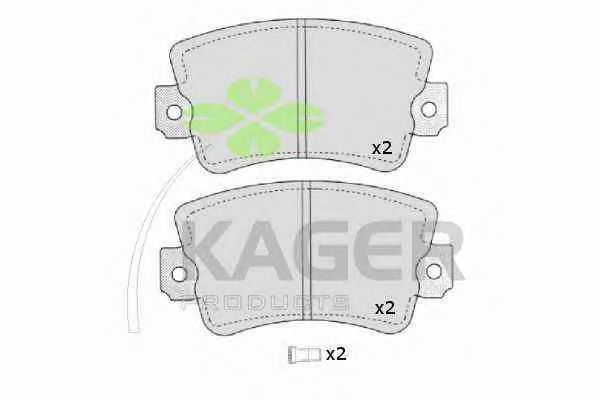 Brake Pad Set, disc brake 35-0148