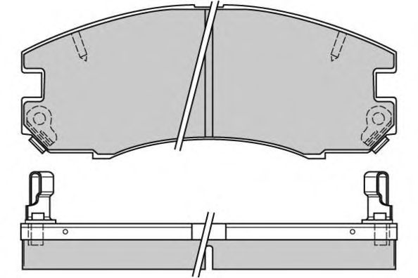 Комплект тормозных колодок, дисковый тормоз 12-0654