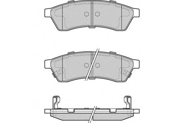 Brake Pad Set, disc brake 12-1400