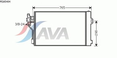 Condenser, air conditioning MSA5484