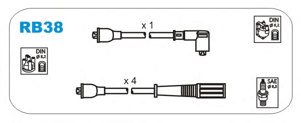 Ignition Cable Kit RB38
