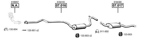 Exhaust System FO070450